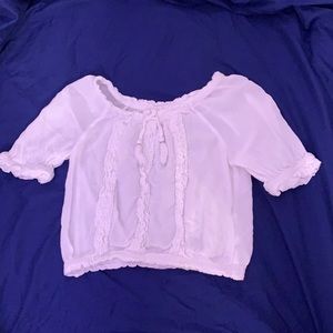 Super cute fancy white top for girls